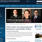 A screen grab from the new Pell Center website 