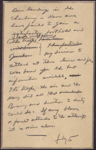 Ike's draft of a statement ad D-Day failed.