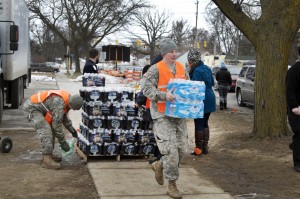 Flint MIchigan Bottled Water Distribution