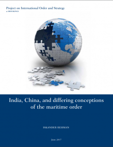 India China and differing conceptions of the maritime order