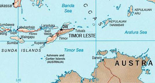 Timor Sea Map